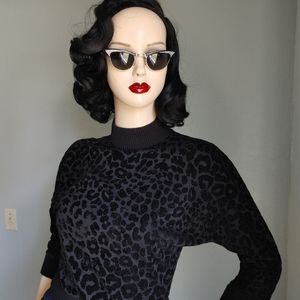 Lady K Loves Black Leopard Print Top